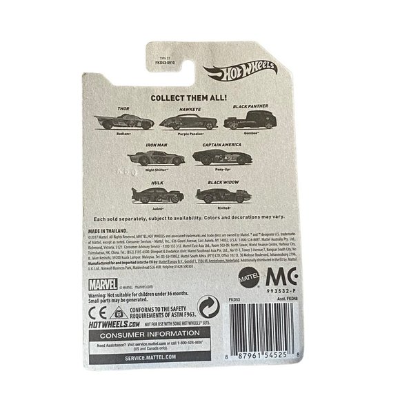 Hot Wheels Marvel The Avengers Pony Up 5/7 1997 - Picture 2 of 2